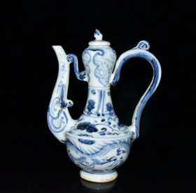 乡下收的元代青花龙纹壶尺寸21X16厘米...