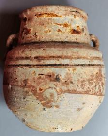 汉代小陶罐子，尺寸：高9厘米，口径5.5厘米，底径5厘米