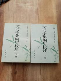 文同全集编年校注 上下册全 99年初版