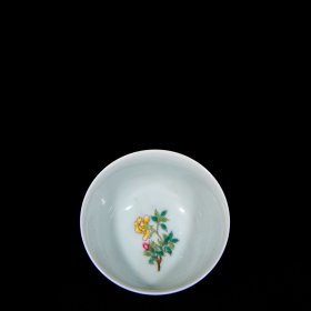 清康熙珐琅彩花鸟纹杯5/8.8 6680061779