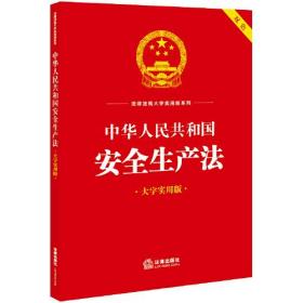 （法律）法律法规大字实用版系列：中华人民共和国安全生产法（双色 大字实用版）