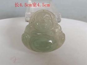 乡下收的 冰种翡翠 佛.吊 坠.