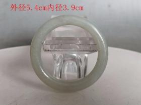 乡下收的清代 和田玉 袈裟环 挂件