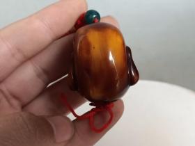 乡下收的 清代老蜜蜡佛 吊坠