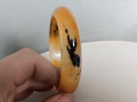 乡下收的老 翡翠 手镯