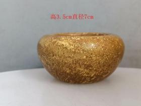 乡下收的 沙 金 铜香炉