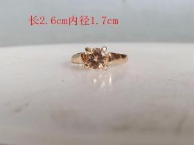乡下收的 镶嵌 宝石.戒 指
