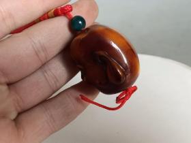 乡下收的 清代老蜜蜡佛 吊坠