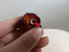 乡下收的 清代老蜜蜡佛 吊坠