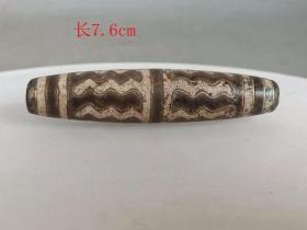 乡下收的清代掐 金丝 藏传 天珠挂件