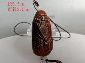 乡下收的清 代老佛 像挂件
