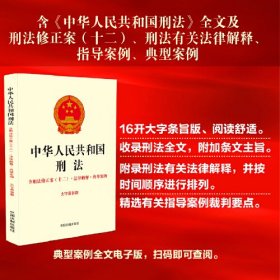 中华人民共和国刑法:大字条旨版