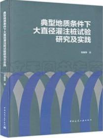 典型地质条件下大直径灌注桩试验研究及实践 9787112262076 刘焕存 中国建筑工业出版社 蓝图建筑书店