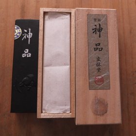 日本墨奈良玄林堂制神品墨昭和53年（78年）2丁型30g老墨N2578