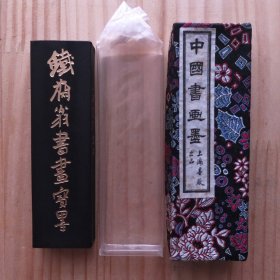 70初期上海墨厂铁斋翁书画宝墨老2两68g油烟101老墨N2634