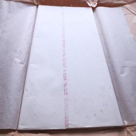 中国安徽宣纸80年代书画用老宣纸四尺夹宣20张 N2427