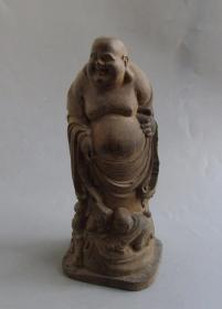 八十年代木雕弥勒佛像一尊