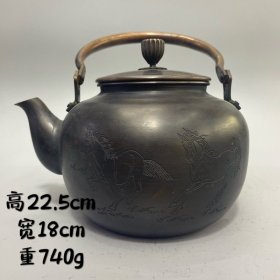 乡下收的清代紫铜壶