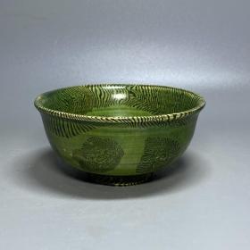 乡下收的宋代绿釉瓷碗