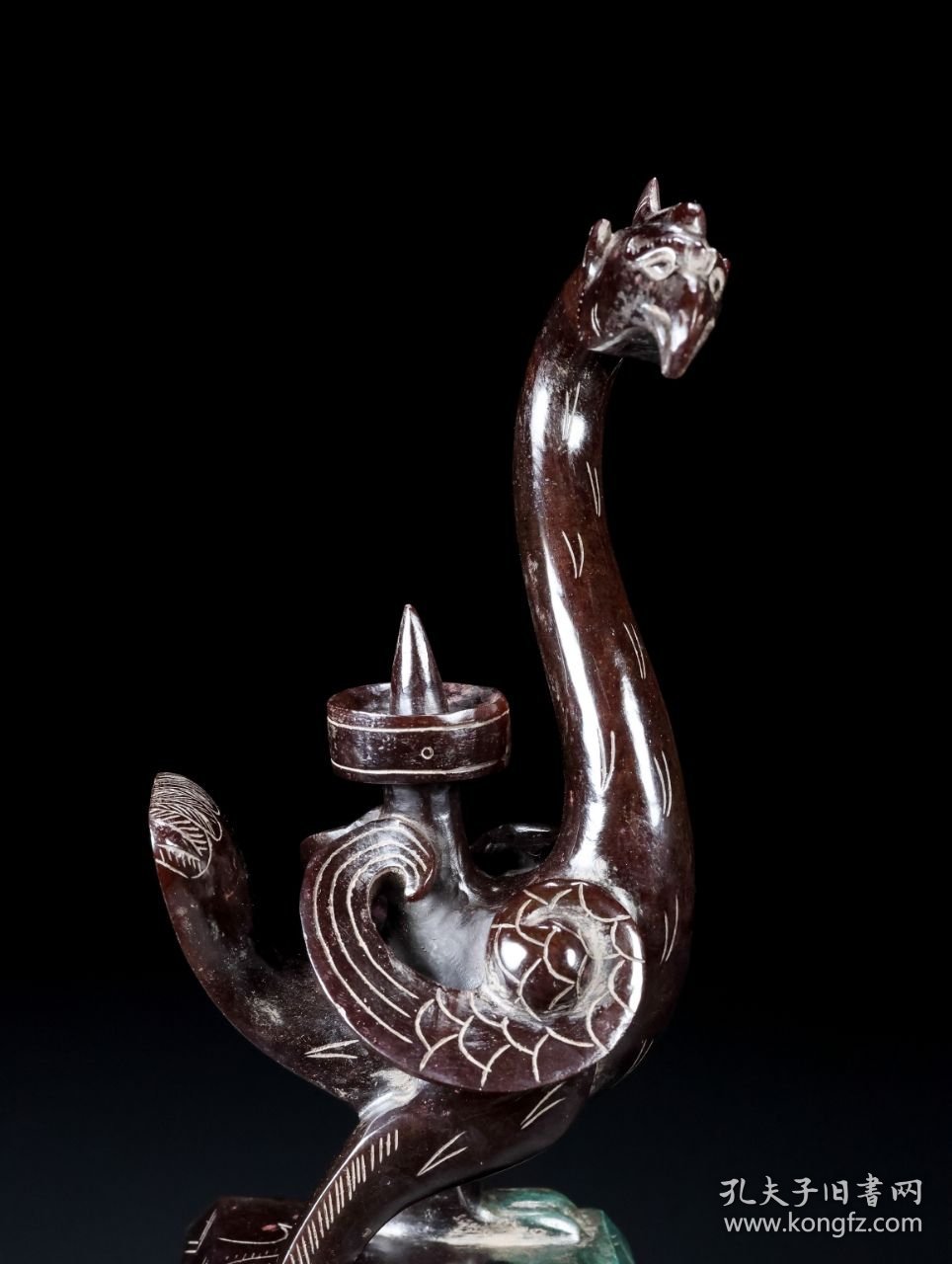 乡下收的汉代和田玉朱雀印章长7宽7高21厘米