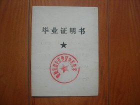 1毕业证明书