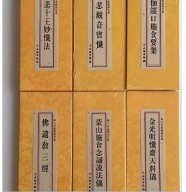 佛心甘露忏仪全集---地藏忏法仪规  大悲忏法仪规            文物出版社