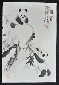 周仁辉：四川著名书画家、花鸟画软件（国宝）画心尺寸67*45厘米【约2.7平尺】