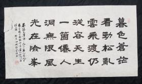 四川著名书法家、张肇培、四川省硬笔协会秘书长,中国国家书画院副院长 中国国际国学院名誉院长及终生高级院士,台北故宫书画院名誉院长 原创原稿原作、旧书法软片、毛泽东诗一首、画心尺寸：99*53厘米