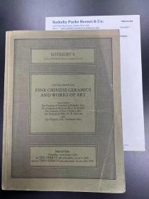 苏富比1983年6月21日 伦敦 中国精品陶瓷和艺术品 Fine chinese ceramics and works of art