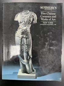 苏富比1986年12月3日 纽约 中国精品陶瓷与艺术品 Fine chinese ceramics and works of art