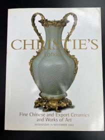 佳士得2000年11月15日伦敦 中国精品陶瓷及艺术品 Fine chinese and export ceramics and works of art