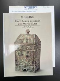 苏富比1990年6月12日 伦敦 中国精品陶瓷和艺术品 Fine Chinese Ceramics and Works of Art