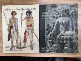 苏富比 1999年9月16日 纽约 印度和东南亚艺术 两册合集 Indian and southeast asian art