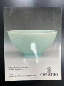 佳士得1990年6月13日 伦敦 中国精品陶瓷与艺术品 Fine chinese ceramics and works of art