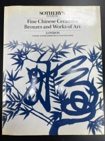 苏富比1984年12月11日 伦敦 中国陶瓷精品青铜器及艺术品 Fine chinese Ceramics Bronzes and Works of Art