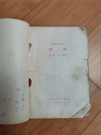 电影文学剧本： 红雨（品差无封底）