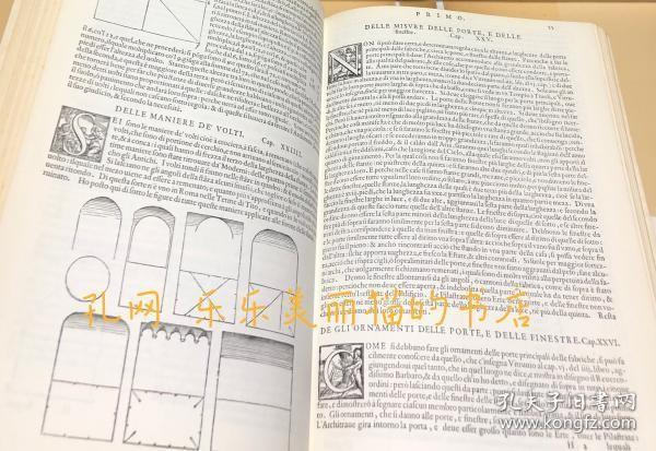 伊文)パラーディオ「建筑四书注解」 ファクシミリ复刻(解说书付)　I quattro libri dell'architettura Di Andrea Palladio. [FACSIMILE 1570][YXWK]