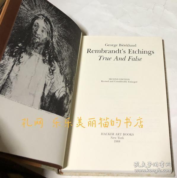 英文)レンブラントのエッチングの真伪 复刻版　Rembrandt's Etchings : true and false. Second edition: revised and considerably enlarged[YXWK]