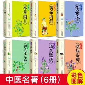 中医名著全6册黄帝内经本草纲目伤寒论神农本草经汤头歌诀古籍