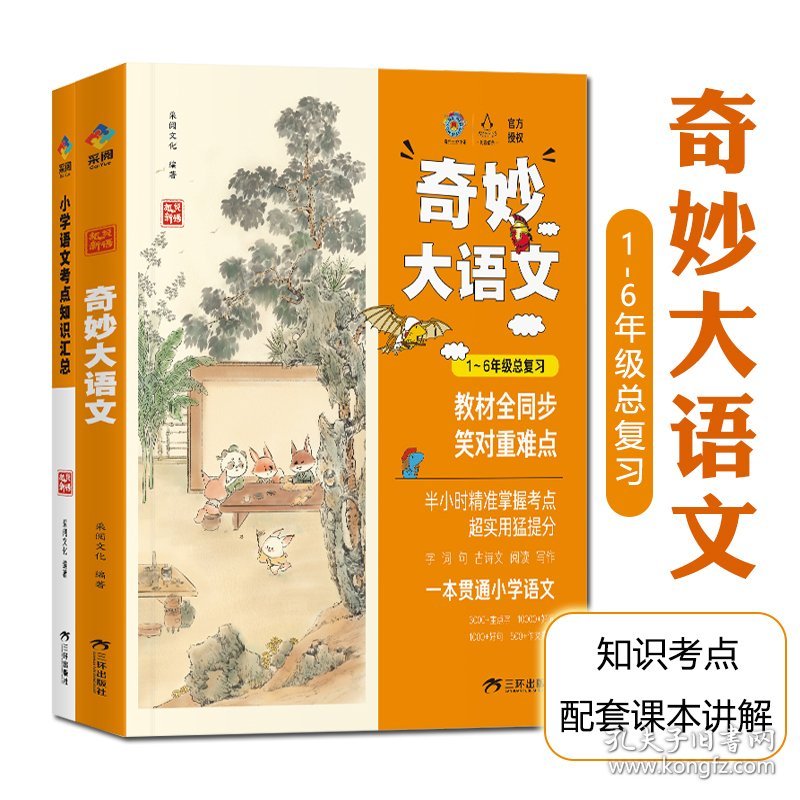 奇妙大语文总复习小学生1-6年级考点知识汇总基础大全教辅工具书同步教材重点难点作文素材古诗文学一二三四五六年级课外阅读书籍