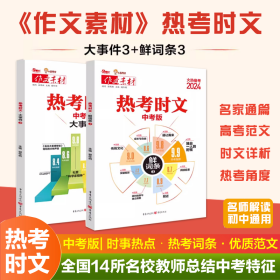 2024备战热考时文大事件3热考时文鲜词条3初中通用热考时文专题名师讲解高频中考词汇作文备考范文写作模板中考作文素材