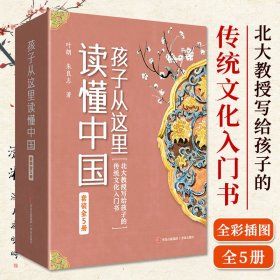 孩子从这里读懂中国全5册北大教授写给孩子的传统文化入门书有常识学知识长见识培养通识人全彩童趣插图才琴棋书画古文物诗词科技