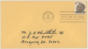 外国 美国1968年名人系列 总统华盛顿雕刻版邮票首日封