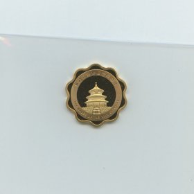 2008年北京奥运会纪念章 会徽 天坛 建筑 梅花型镀金铜章 40mm