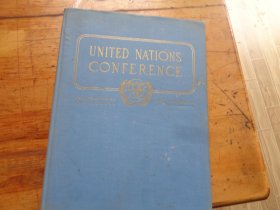 联合国会议纪念册 英汉对照1945年出版布面精装