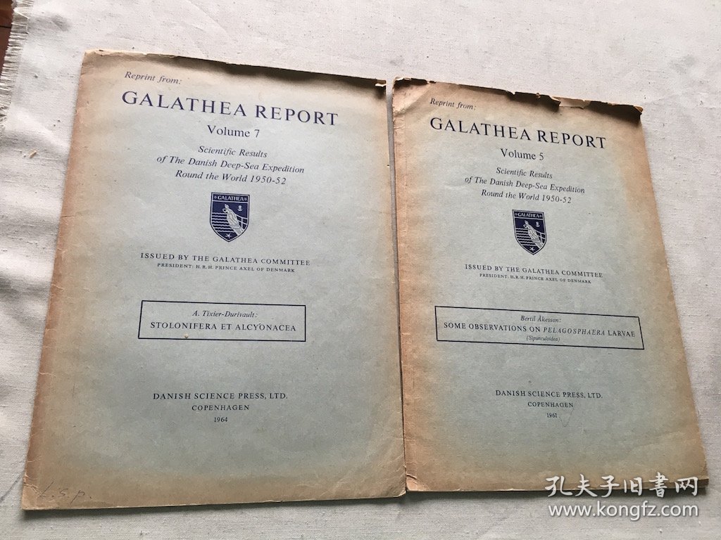 galathea report 共 2 本 （货号a106)