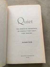 Quiet：The Power of Introverts in a World That Can't Stop Talking（货号c19)