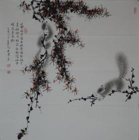 山静林密清且幽1.薛大庸老师作品.有作者电子版合影.赠送作者画册（图二）