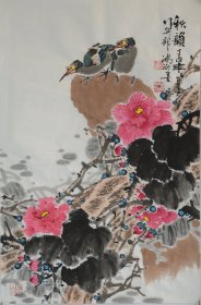 《秋韵》徐鸿海作品.尺寸约68x45cm.赠送作者彩页.