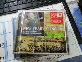 CD：NEW YEAR'S CONCERT  2016  MARISS JANSONS VIENNA  PHILHARMONIC（2碟）